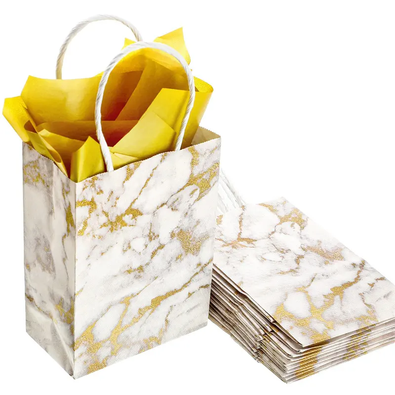 individuell bedruckte luxuriöse kleine grüne goldene logo-boutique-verpackung für kleidung geschenk schmuck papiertüte zum einkaufen mit griff