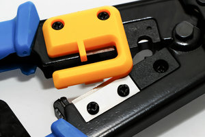 RG11 RJ45 Mạng Cáp kẹp Hướng dẫn sử dụng cáp uốn kìm 6P 8p đi qua pha lê Đầu uốn tóc bồng công cụ - Product Image 5