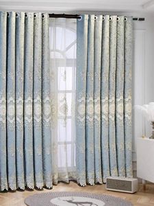Escaparate de bordado vintage, cortinas opacas de lujo para dormitorio y sala de estar - Product Image 5