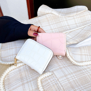 Wholesale Price PU Leather Women's <b>Small</b> Short Wallet Zipper Fashionable Lady <b>Purse</b> Featuring Fruit Polyester Custom Logo - Product Image 3