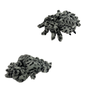 Araña de Peluche Realista con Rayas Grises, Juguete de Araña de Peluche, Araña Realista para Exhibición y Juego - Product Image 6