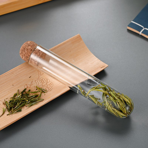 Infusore per Tè in Vetro Borosilicato ad Alta Resistenza, Portatile e Riutilizzabile, con Coperchio in Sughero, Design a Provetta - Product Image 2