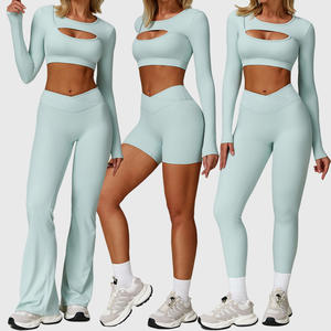 Sportkledingfabrikant Dames Sportkleding Gymkleding Plus Maat Tennisrok Set Yoga Conjunto - Product Image 2