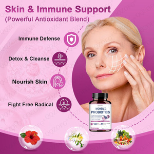 Cápsulas de Probióticos para Mujeres LDJ OEM, Prebióticos de Arándano, 31 Cepas, 100 Mil Millones de UFC, Salud Digestiva e Inmunológica - Product Image 5