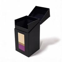 Boîte d'emballage de parfum haut de gamme écologique, personnalisée, à ouverture inclinée, avec couvercle rabattable, étui cadeau pour parfum, en papier rigide, cosmétique