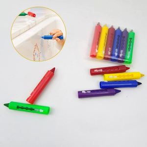 Juego de Crayones de Baño al por Mayor, 6 Colores, Fáciles de Limpiar, No Tóxicos, Lavables, Juguetes de Baño para Niños, para Dibujar - Product Image 5