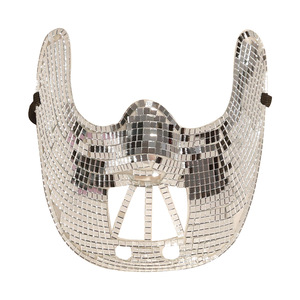 <b>Mirror</b> Mask Diy <b>Plastic</b> Party Halloween Carnival Face Cover Reflective Sparkle Effect Fashionable Mask For Concerts And Events - Product Image 5