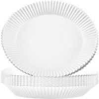Papiers sulfurés perforés double face en silicone anti-graisse pour friteuse à air, en boîte colorée