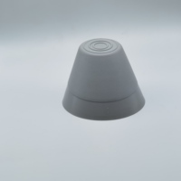 Accessoire pour bateau gonflable, cône de protection anti-collision en PVC, arche plate de remplacement, diamètre supérieur 75 mm, hauteur 97 mm, angle 45°, noir/gris