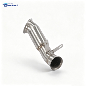 Kit de tuyau d'échappement en acier inoxydable 304 pour BMW F87 M2 F10 535i F22 M235i N55 3.0T, échappement haute performance avec bouclier thermique - Product Image 3