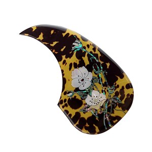 גבוהה-כיתה עממי גיטרה Pickguard פיק משמר עם דקורטיבי פרח דפוס עבור 40 אינץ <span class=keywords><strong>41</strong></span> אינץ אקוסטית גיטרות - Product Image 6