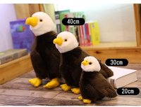 Peluche Aigle Chauve Douce et Mignonne, Adorable et Kawaii, Lot de 3, Vente en Gros, Personnalisable OEM ODM