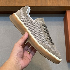 Men's lace-up casual sneakers sports <b>shoes</b>, made of high-quality, lightweight, and <b>comfortable</b> fabric, suitable for outdoor - Product Image 1