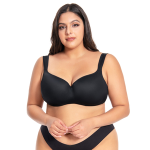 <span class=keywords><strong>Nuovo</strong></span> plus size intimo donna <span class=keywords><strong>reggiseno</strong></span> e slip set push up <span class=keywords><strong>ferretto</strong></span> Plus Size reggiseni tazza grande per le donne copertura completa - Product Image 2