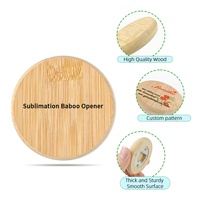 Décapsuleur en bois Sunyee avec aimant, impression personnalisée par sublimation, décapsuleurs en bambou pour bière