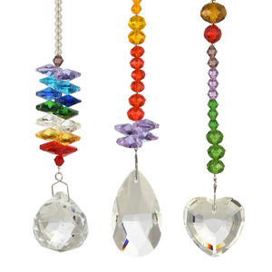 Venta al por mayor colorido arte decoración <span class=keywords><strong>cristal</strong></span> colgante octogon Chakra <span class=keywords><strong>bolas</strong></span> <span class=keywords><strong>de</strong></span> <span class=keywords><strong>cristal</strong></span> atrapasoles para el hogar Oficina jardín decoración - Product Image 2