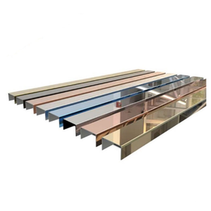 Bande de miroir d'angle <span class=keywords><strong>en</strong></span> acier inoxydable, 3 m, couleur or rose, carrelage <span class=keywords><strong>en</strong></span> <span class=keywords><strong>U</strong></span>, garniture du coin du miroir, bande décorative <span class=keywords><strong>en</strong></span> métal - Product Image 3