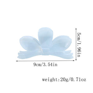 Nouvelles pinces à cheveux colorées en forme de fleur, grandes pinces à cheveux en plastique tendance, accessoires pour cheveux en marbre, pince à cheveux en forme d'œuf, pince requin - Product Image 5