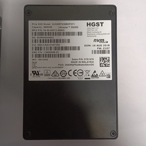 118000588-03 HG. Ultrastar SN200 3840G NVMe U2 Internal SSD สำหรับเดสก์ท็อป รุ่น Refurbished มือสอง ขนาด 1.8 นิ้ว HUSMR7638BDP3Y1 ความจุ 3840GB - Product Image 2