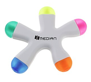Surligneur publicitaire personnalisé avec logo, cadeau promotionnel, commande en gros, papeterie, stylo marqueur imprimé sur mesure pour offrir en promotion - Product Image 1