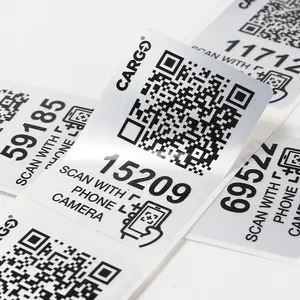 Costom Print Variável elétrica Serializar Sequencial QR Serial Number Code Aleatório Barcode etiqueta auto adesiva Etiqueta