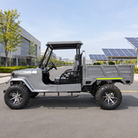 Mini UTV OEM 350CC à essence avec remorque de remorquage, robuste, tout-terrain, pour le transport sur les plateaux de tournage, en acier Q235B, 65KM/H