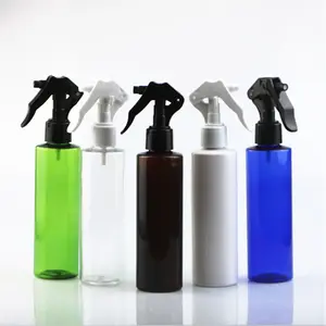 Luxury 100ml 150ml 200ml Flat Shoulder Shampoo Body Wash Cosmetic Lotion Pump Bottle PET Plastic Spray Bottle With Airbrush
