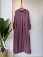Robe longue pour femmes, Abaya, printemps automne, robe arabe pour femme, robe douce en forme de A