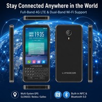 Teléfono 4G LTE con Cuerpo Metálico Resistente, Teclado QWERTY Físico Completo, Desbloqueado, Portátil, Textura Metálica, Doble SIM, OEM, ODM