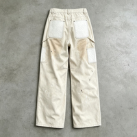 Pantalon décontracté à carreaux pour homme, coupe large, taille élastique avec cordon de serrage, coupe droite ample, personnalisable en usine, couleur unie
