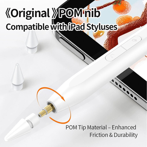 ปากกาสไตลัสโลหะคุณภาพสูงสำหรับ <span class=keywords><strong>iPad</strong></span> Pencil พร้อมแม่เหล็กดูดติด ช่องชาร์จแบบซ่อน และปุ่มฟังก์ชันลัด - Product Image 4