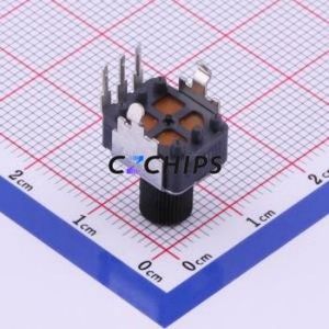 ตัวต้านทานแบบปรับได้/โพเทนชิออมิเตอร์ผ่านรู (THT) RK09K1130A8G 10kOhm 20% 20V 50mW - Product Image 2