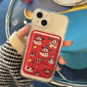 Fabricant chinois porte-monnaie mobile magnétique puissant porte-cartes pochette d'affaires porte-cartes en cuir Pu portefeuille mobile Apple - Product Image 3