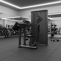 Machine de musculation et d'entraînement professionnelle réglable en acier pour curls et exercices de bras, avec pile de poids de 100 kg, usage universel F1911