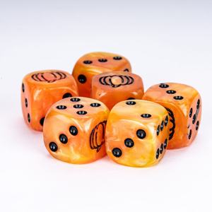 FACCUB personnalisé Halloween thème résine et plastique 16mm D6 dés pour mdn et jeux de société dés roulants promotionnels - Product Image 3