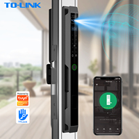 Serrure intelligente pour porte coulissante en aluminium avec reconnaissance faciale 3D par empreintes digitales Tuya pour porte à cadre en aluminium