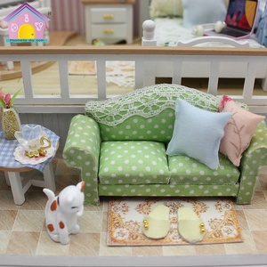 M026ของ Hongda บ้านตุ๊กตาจิ๋วสำหรับเด็กผู้หญิงบ้านตุ๊กตาไม้บ้านตุ๊กตาทำด้วยมือ - Product Image 5