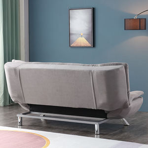 Sofá Cama Multifuncional para Dormir al por Mayor de Foshan, Sofá Cama Personalizado, Sofá Cama con Estructura de Metal Gris con Almohadas - Product Image 6