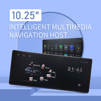 Monitor mobil portabel Android nirkabel, layar Multimedia mobil Stereo Universal 10.25 "IPS HD tampilan mobil