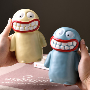 Creative Big-mouthed Mud <strong>Monster</strong> Mug Household Large-capacity Funny Ceramic Cup New - Product Image 2
