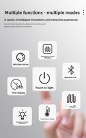Espejo de pared con luz LED de diseño moderno, forma irregular para uso en salón, pantalla táctil inteligente para hoteles, peluquerías, fábrica