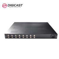 Receptor Decodificador Integrado Profesional de 8/12/16/24 Canales con 8 Sintonizadores de Entrada, Compatible con Señales DVB-T2/T/S2/S/C/DTMB/ATSC, FTA, 2*ASI