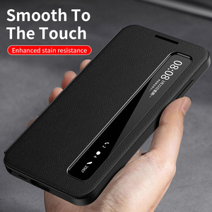 Étui en cuir PU Smart View de luxe pour Samsung <span class=keywords><strong>Galaxy</strong></span> S26 Ultra S24 S23 <span class=keywords><strong>S22</strong></span> S25 + FE/Edge Smart View <span class=keywords><strong>Protection</strong></span> de veille et de lecture - Product Image 5