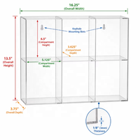Vitrine de présentation en acrylique Starfar moderne, écologique, portable, épaisseur 3 mm, surface polie, pré-assemblée, pour vêtements de 6 pouces