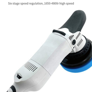 <span class=keywords><strong>Cireuse</strong></span> à tampon polisseuse avec interrupteur de verrouillage et 6 vitesses variables pour le nettoyage des carreaux de voiture et le polissage du bois - Product Image 4