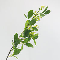 Baies Sauvages Artificielles en PVC de Haute Qualité avec Feuilles, 78 cm, Écologiques, Légères, pour Décoration Intérieure et Accessoires Photo (Vente en Gros)