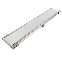 Convoyeur à bande miniature en aluminium de bonne qualité, personnalisable, à 2 niveaux, durable, largeur réglable, petit convoyeur de table pour ordinateur portable