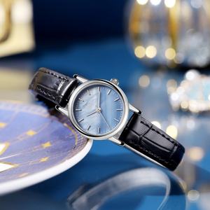 Montre-bracelet de sport pour homme, luxe, acier inoxydable, bracelet en cuir, verre saphir, mouvement à quartz étanche, pour usage professionnel - Product Image 4