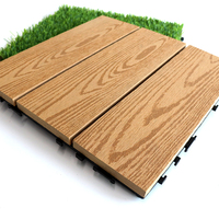 Dalles de terrasse en composite bois-plastique modernes, autoportantes, antidérapantes, durables, lisses, écologiques et imperméables