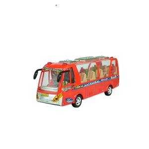 Mini-bus électrique en plastique pas cher pour enfants, <span class=keywords><strong>jouet</strong></span> pour bébés et enfants, voiture B/O avec lumières et sons - Product Image 4